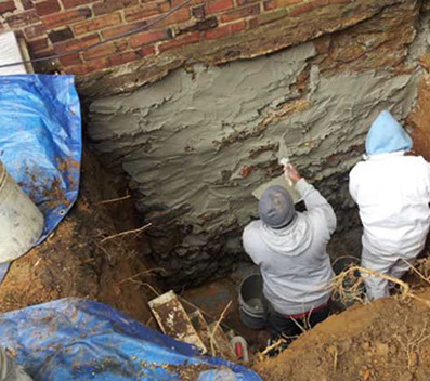 A. Pennacchi, Inc. repairs and waterproofs basement foundations and exterior wall cracks